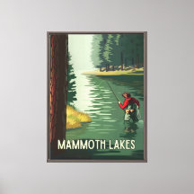 Impresión en lienzo enmarcado de Mammoth Lakes