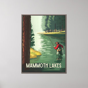 Impresión en lienzo enmarcado de Mammoth Lakes