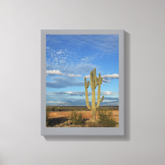Impresión en lienzo envuelto del cactus saguaro de
