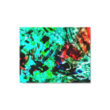 Impresión en lienzo estirado abstracto azul brilla
