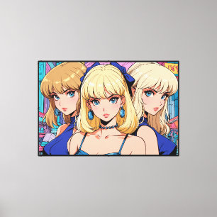 Impresión en lienzo estirado de anime
