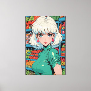 Impresión en lienzo estirado de anime