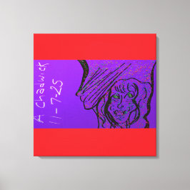 Impresión en lienzo estirado de arte de fantasía