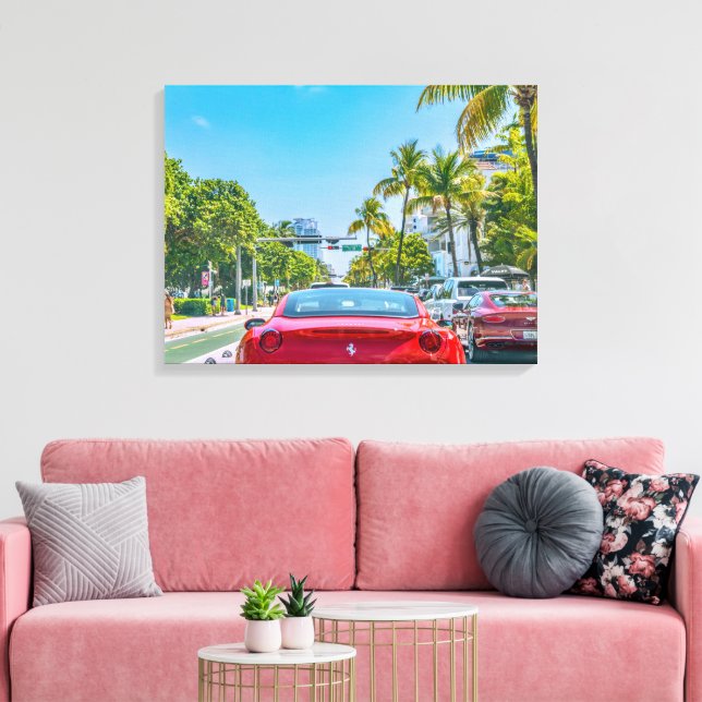 Impresión en lienzo estirado de coches de lujo (Insitu (Sala de estar))