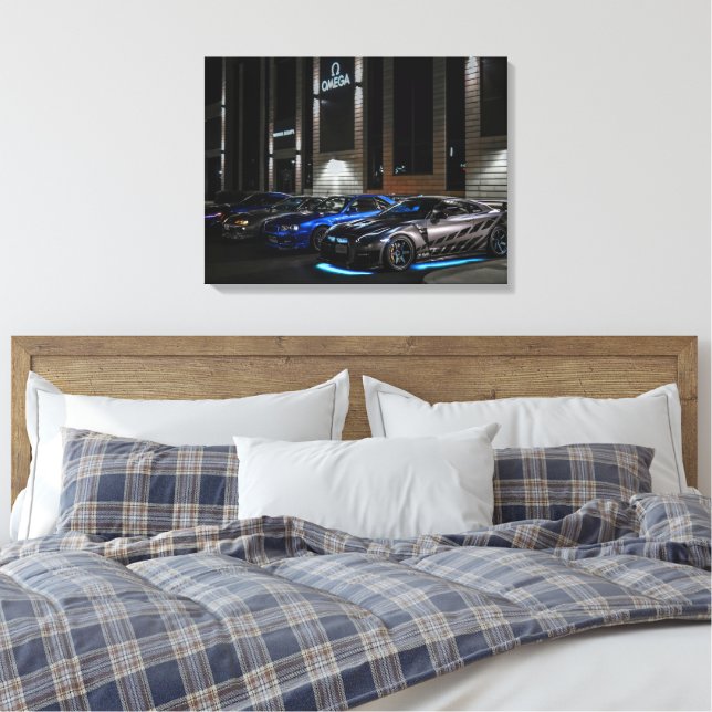 Impresión en lienzo estirado de coches de lujo (Insitu(Dormitorio))