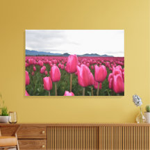 Impresión en lienzo estirado de flores de tulipane
