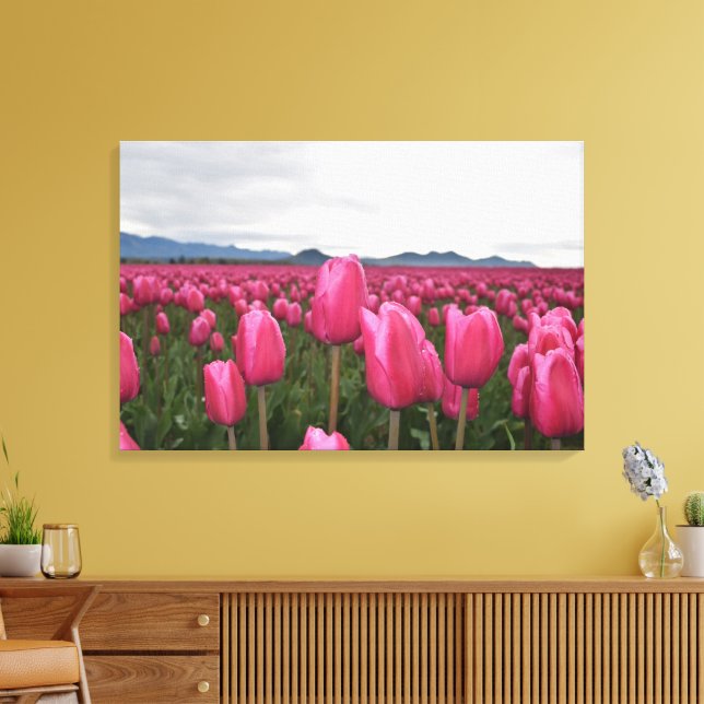 Impresión en lienzo estirado de flores de tulipane (Insitu (Sala de estar))