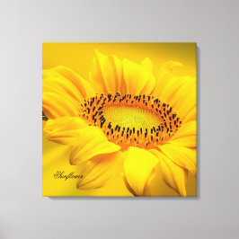 Impresión en lienzo estirado de girasol amarillo g