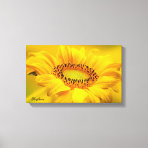 Impresión en lienzo estirado de girasol amarillo g