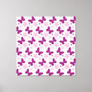 Impresión en lienzo estirado de mariposas