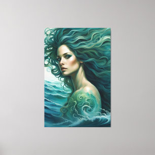 Impresión en lienzo estirado de sirena