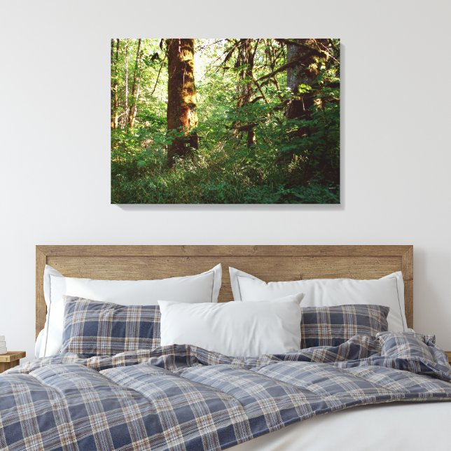 Impresión en lienzo estirado del bosque encantado (Insitu(Dormitorio))