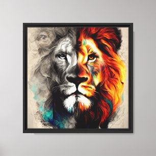 Impresión en lienzo estirado El León de los Reinos