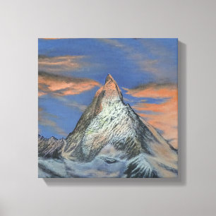 Impresión en lienzo estirado - El Matterhorn al at