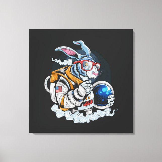 Impresión en lienzo estirado Estado de astronauta  (Anverso)