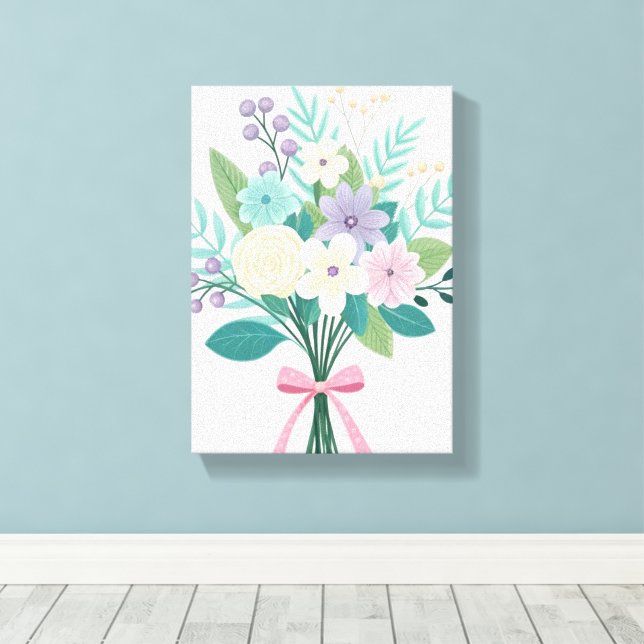 Impresión en lienzo estirado Flores hermosas Flora (Insitu (piso de madera))