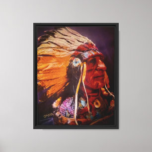 Impresión en lienzo estirado "Omaha Chief"