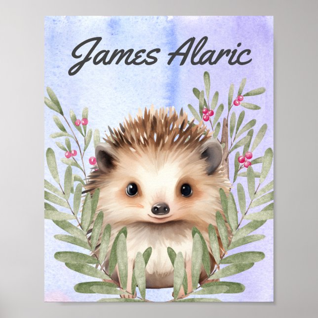 Impresión en lienzo estirado para guardería de beb (Frente)