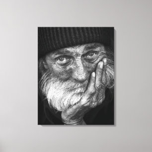 Impresión en Lienzo Estirado - Retrato de Hombre A