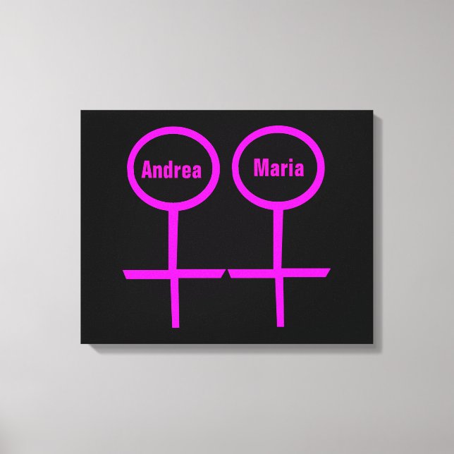 Impresión en lienzo personalizable para amantes le (Anverso)