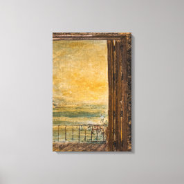 Impresión en lienzo - Pintura acrílica en madera V