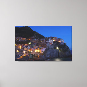 Impresión en lienzo Pueblo Mediterráneo Manarola I