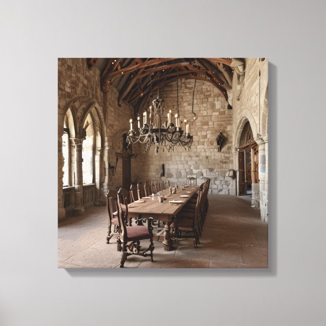 Impresión en lienzo (Sala de comedor del castillo) (Anverso)
