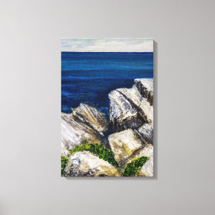 Impresión en lienzo - Sobre las rocas