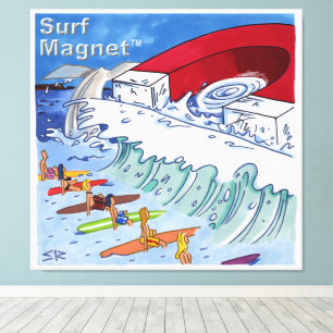 Impresión en lienzo Surf Magnet