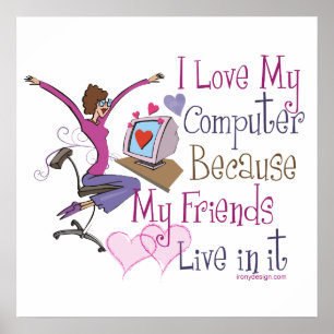 Impresión en línea del poster de los amigos