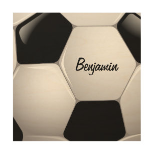 Impresión En Madera Balón de fútbol adaptable del fútbol