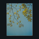 Impresión En Madera beautiful branch with green and yellow leaves hug<br><div class="desc">beautiful branch with green and yellow leaves hugging a clear blue sky . a great design fitting for artists and nature lovers who adore the sight of a beautiful blue sky hugging green and yellow plants and trees. it can also be given as a gift during happy occasions to your...</div>