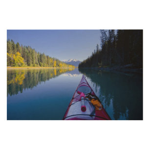 Impresión En Madera Canadá, Columbia Británica, lagos Bowron