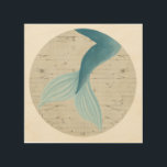 Impresión En Madera Colección de sirenas pintadas 4<br><div class="desc">¡La principal característica de una sirena, su cola! Una pieza genial de arte pop protagonizada por esta característica mítica de fantasía sobre un fondo simple. Una rica cola de sirena azul, diseñada por June Erica Vess. Algo para llevar la magia del océano a la vida en tu casa con este...</div>