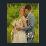 Impresión En Madera Foto de matrimonio personalizado para siempre<br><div class="desc">Celebra para siempre con tu foto de boda personalizada. Plantilla de foto vía Pixabay bajo licencia CC0 y debe ser reemplazada por su propia foto</div>