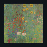 Impresión En Madera Gustav Klimt - Jardín de campo con girasoles<br><div class="desc">Jardín de campo con girasoles / Jardín de granja con girasoles - Gustav Klimt en 1905-1906</div>
