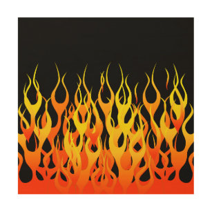 Impresión En Madera Incendio de vibrante Carreras caliente clásica
