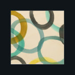 Impresión En Madera Interbloqueando los círculos amarillos y azules<br><div class="desc">Una simple impresión de círculos amarillos y azules entrelazados de Megan Meagher. El fondo blanco permite que aparezcan los colores de los círculos. ¡Compra el tuyo hoy!</div>