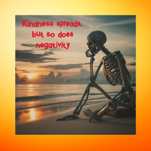 Impresión En Madera La amabilidad se extiende, pero también la NEGATIV