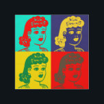 Impresión En Madera "Pop Art tía Fritzi" Wood Wall Art<br><div class="desc">Adaptamos a la tía Fritzi y le dimos una mirada retro de arte pop. Añade un toque de color a tu decoración con esta imagen única.</div>