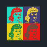 Impresión En Madera "Pop Art tía Fritzi" Wood Wall Art<br><div class="desc">Adaptamos a la tía Fritzi y le dimos una mirada retro de arte pop. Añade un toque de color a tu decoración con esta imagen única.</div>