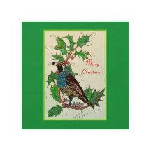 Quail in Holly