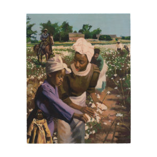 Impresión En Madera Recogedores de algodón 2003