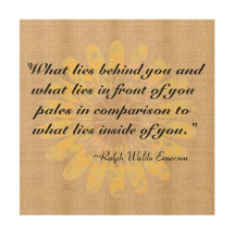 Rótulo del tablero de la arpillera - Emerson