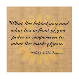 Impresión En Madera Rótulo del tablero de la arpillera - Emerson