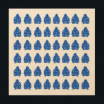Impresión En Madera Sapphire Asian Moods Buddah Boys<br><div class="desc">Arte pop budista repitiendo el patrón en la paleta de estados de ánimo asiáticos de Emporio Moffa.</div>