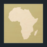 Impresión En Madera Serengeti Audacious Africa<br><div class="desc">El esquema del mapa de África con colores contrastantes en la paleta "Safari" de Emporio Moffa,  inspirada en la audaz aventura y salvaje del continente.</div>