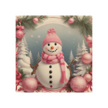 Tema rosado Snowman