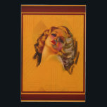 Impresión En Madera Testigos oculares de retrato Art Deco de Zoe Mozer<br><div class="desc">Retrato de Ojos Art Deco por el pintor norteamericano Zoe Mozert [Alice Adelaide Moser] (1907 - 1993); Retratista, Pinup Artist y Modelo de Pun-up. Este es un atractivo retrato de arte deco busto de una hermosa rubia de principios de los años 30, iluminada con tonos dorados y hermosos tonos rojos...</div>