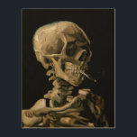 Impresión En Madera Vincent van Gogh - Calavera con cigarrillo en llam<br><div class="desc">Cabeza de un Skeleton con un cigarrillo en llamas / Calavera con cigarrillo en llamas / Crane de squelette fumant une cigarrillo - Vincent van Gogh,  1885</div>
